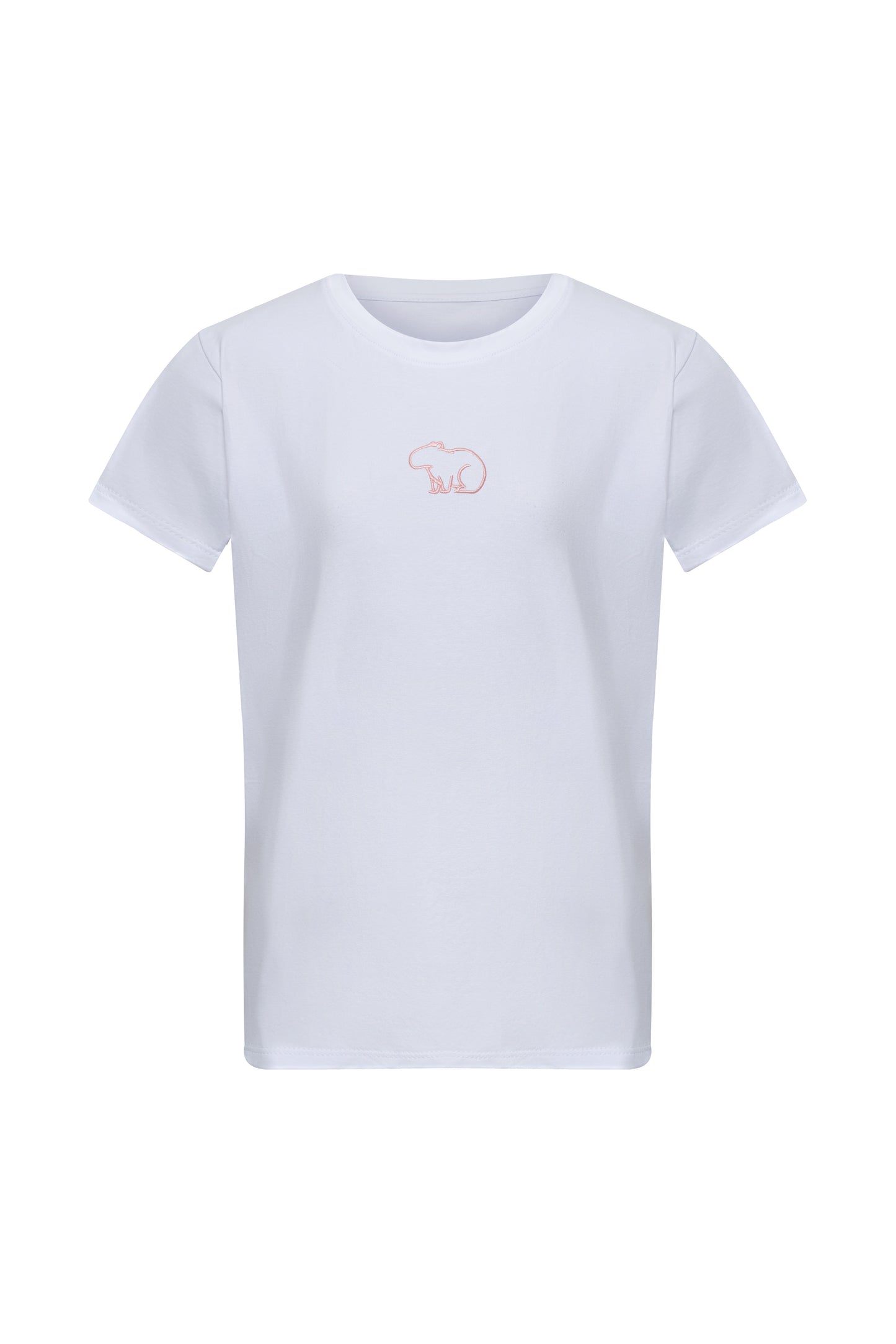 CAMISETA BLANCA CHIGÜI ROSA