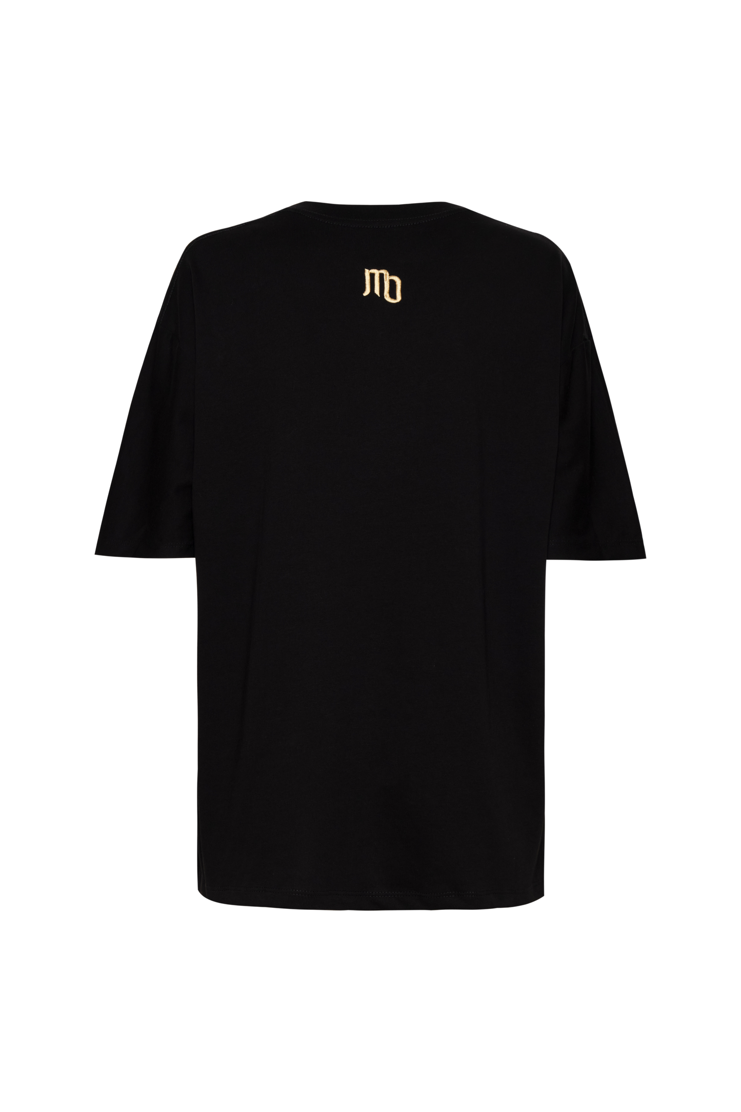 CAMISETA NEGRA CABALLO DORADO