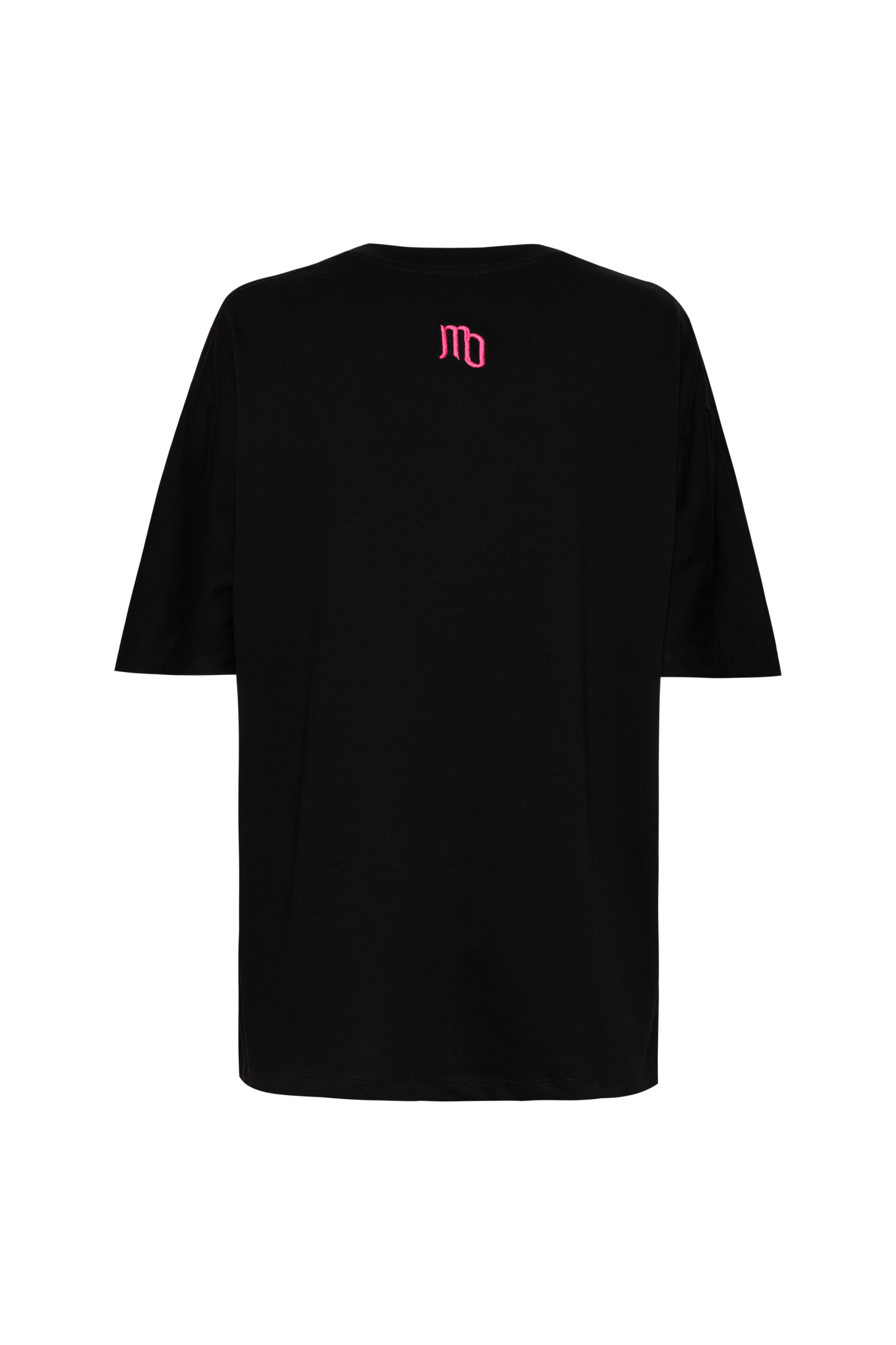 CAMISETA NEGRA CHIGUIRO FUCSIA