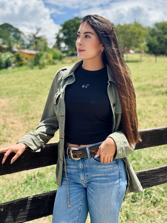 TANKTOP NEGRO CABALLO