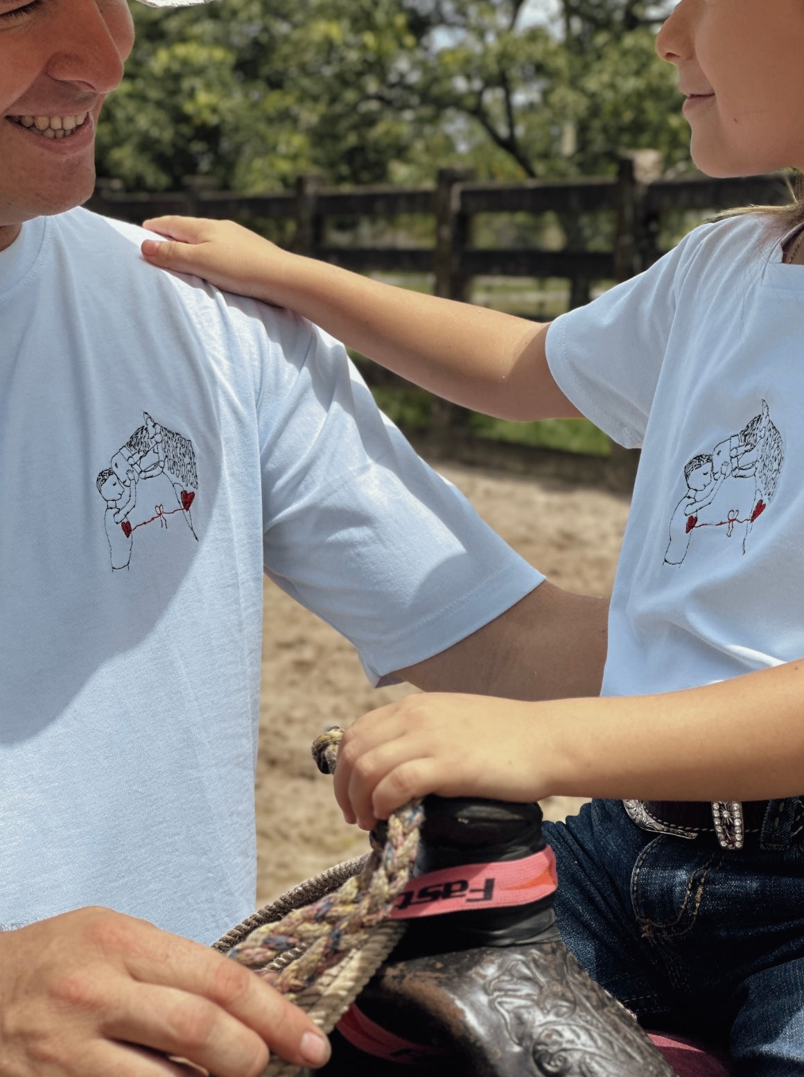 CAMISETA BLANCA MI CABALLO Y YO