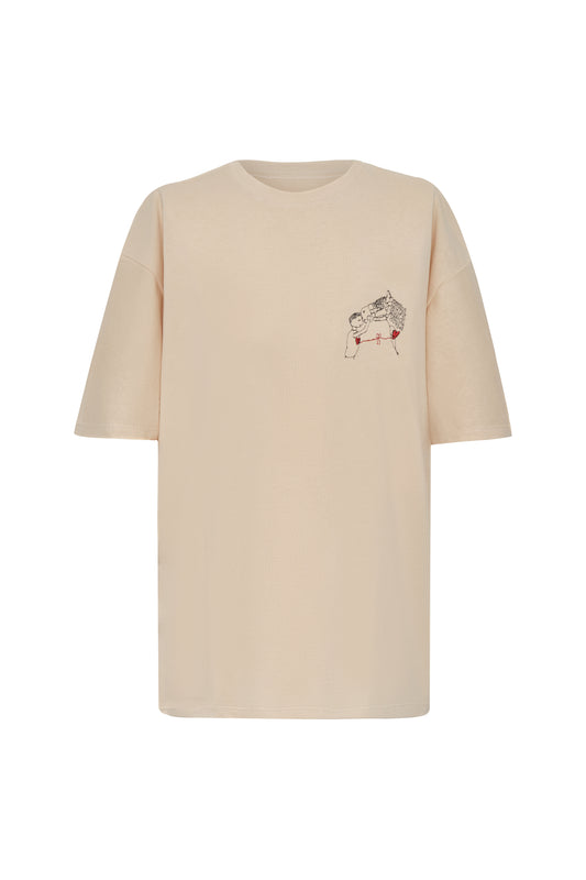 CAMISETA ARENA MI CABALLO Y YO