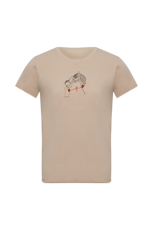 KIDS-CAMISETA ARENA MI CABALLO Y YO