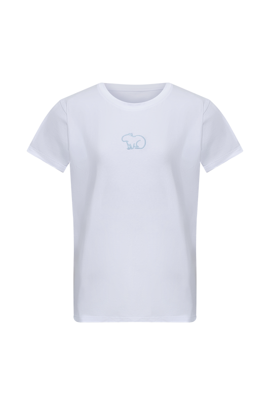 KIDS CAMISETA BLANCA CHIGÜI AZUL BEBÉ