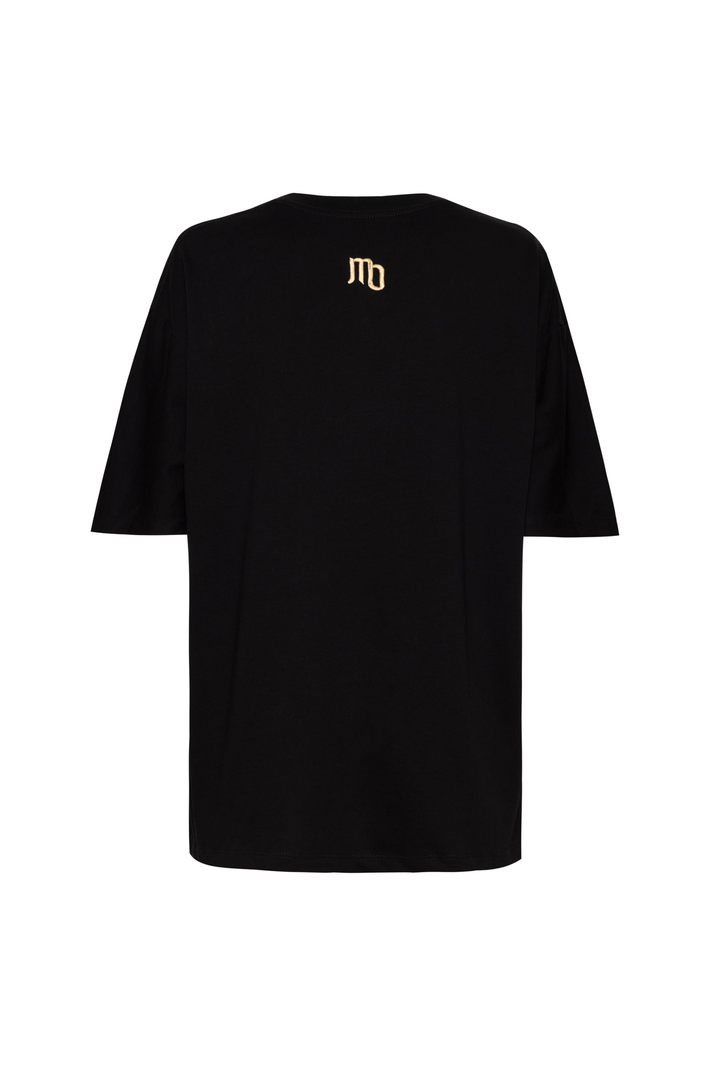 CAMISETA NEGRA CHIGUIRO DORADO