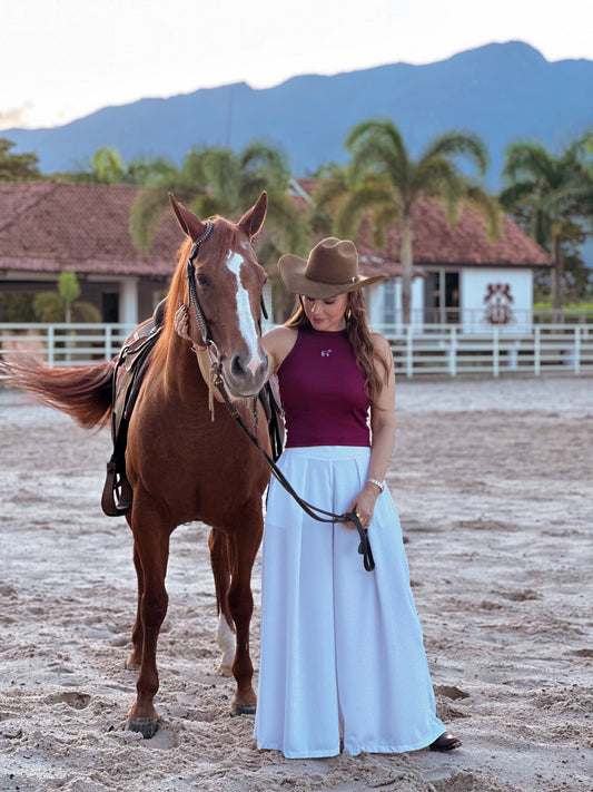TANKTOP BURGUNDY CABALLO