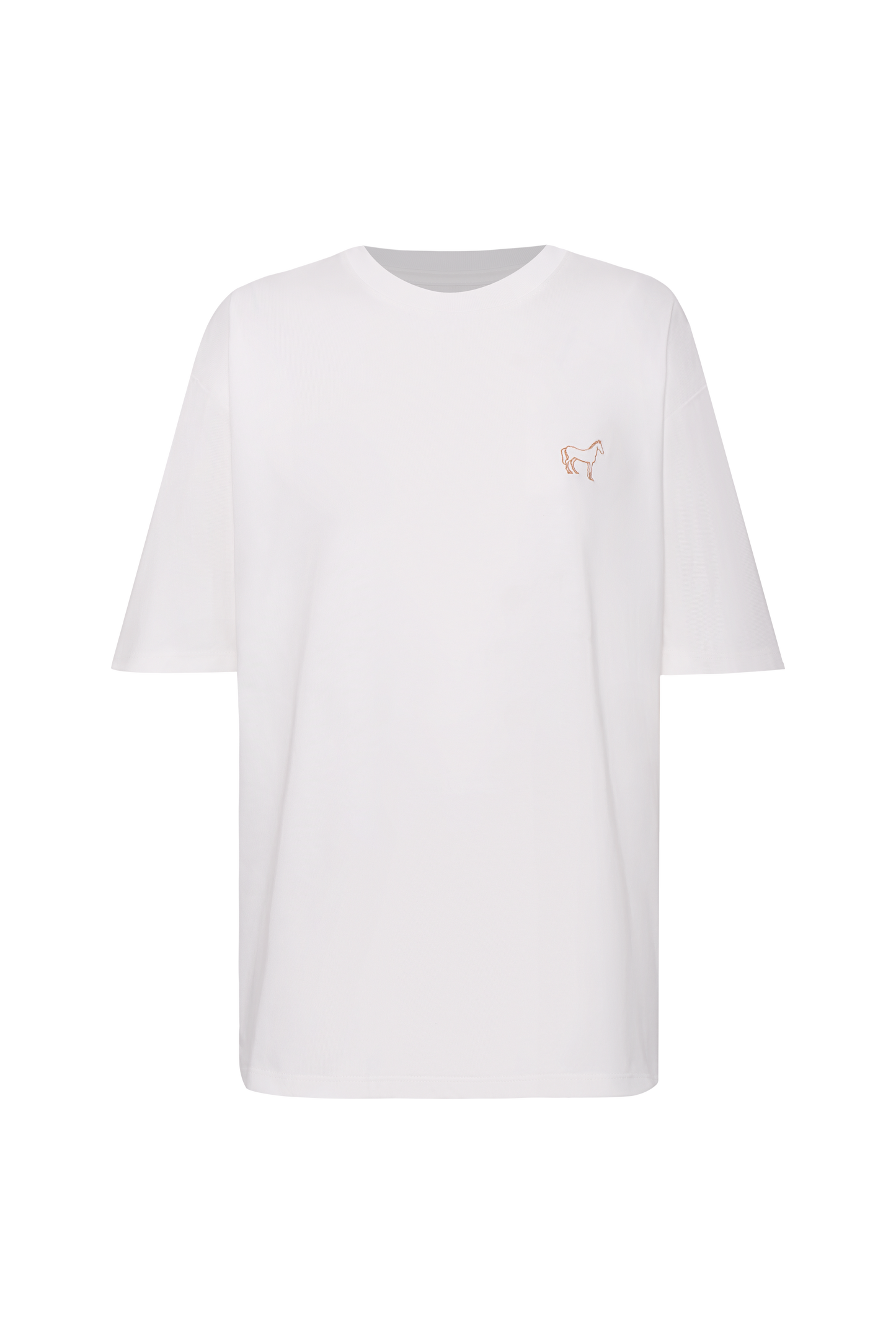 CAMISETA IVORY CABALLO COBRE