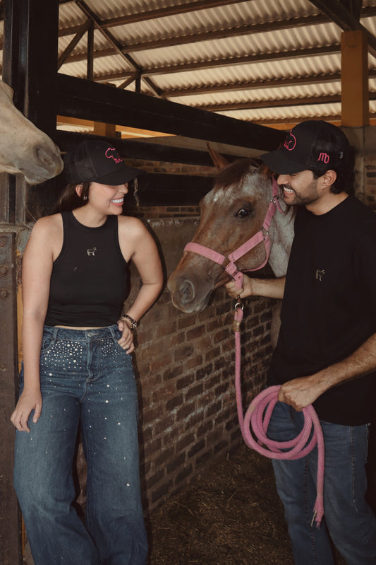DÚO NEGRO CABALLO CAMISETA Y TANKTOP